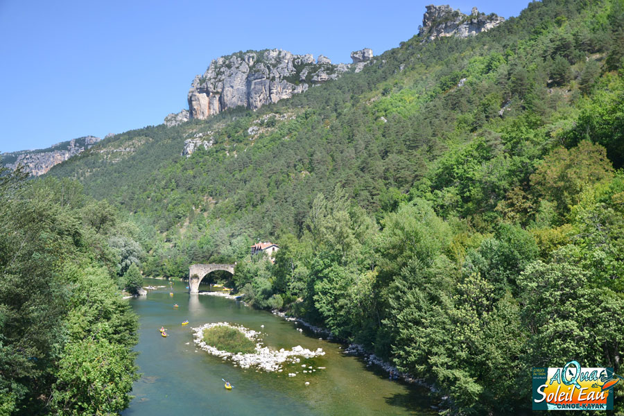 Gorges du Tarn pont du Rozier multi-activités, canoe, vtt, trottinette, trail Sud Aveyron Lozère