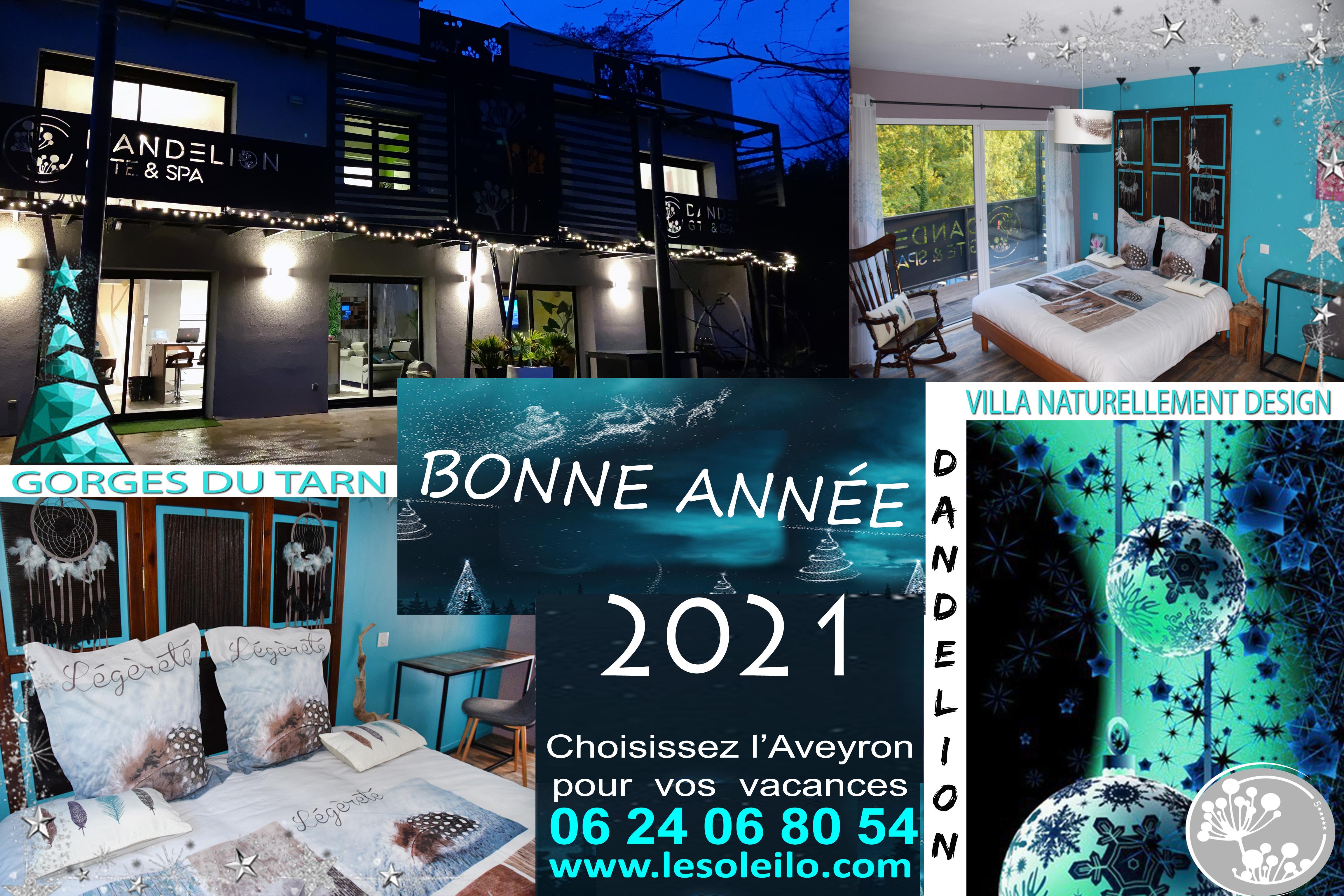 wishes 2021 Dandelion cottage with swimming pool spa and Aqua Soleil Eau canoeing Tarn Gorges