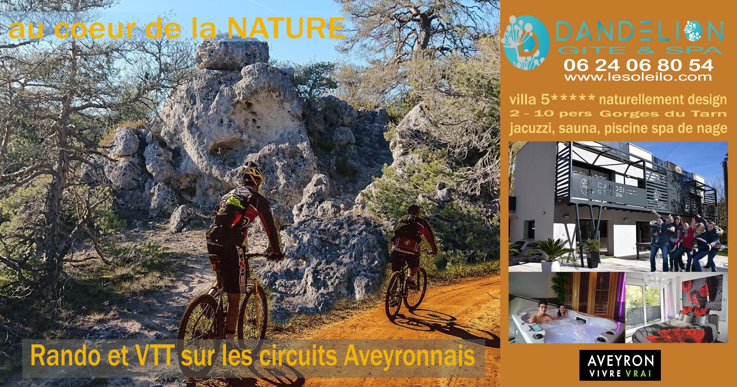 Find yourself in the heart of nature in peace at the Dandelion cottage and guest room Le Soleilo Gorges du Tarn Aveyron