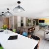 Design kitchen Dandelion nature design spa group cottage Gorges of the Tarn Millau Aveyron Lozere Occitania