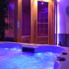 Private jacuzzi and sauna of the bubble Ecolodge en-suite ideal for relaxing in love