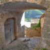 typical street of a medieval village of Mostuéjouls in South Aveyron